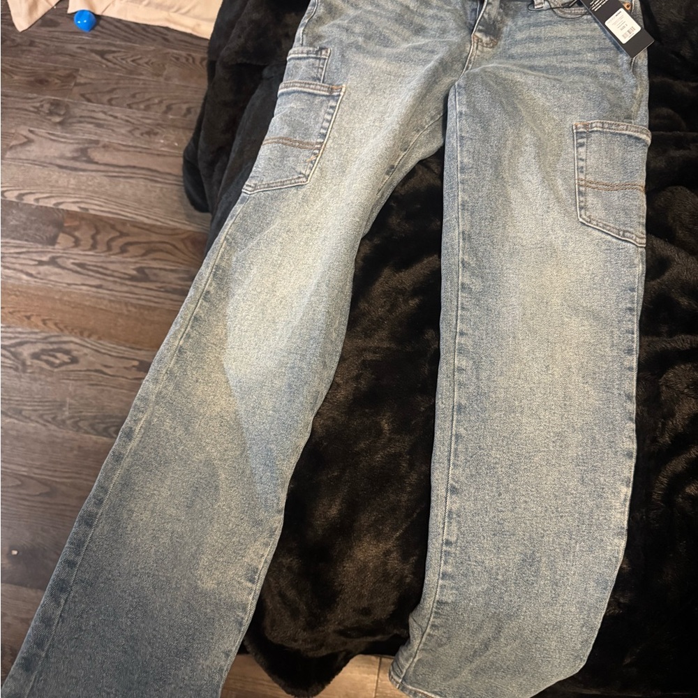 Fashion Nova Light Blue Straight Leg Jeans